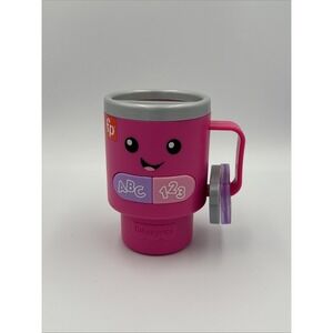 Fisher-Price Baby & Toddler Toy Laugh & Learn Wake Up & Learn Coffee Mug with Li